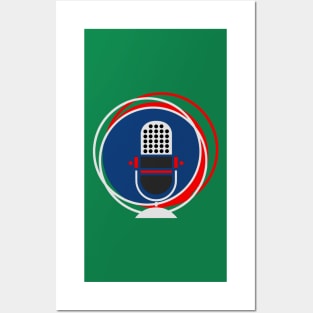 Large Diaphragm Microphone - Musician Streamer Radio and Podcast Posters and Art